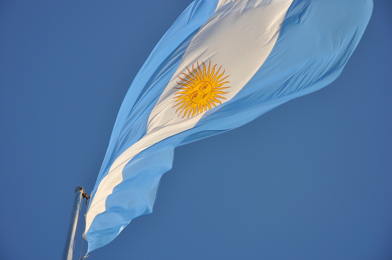 flag argentina flaming free photo