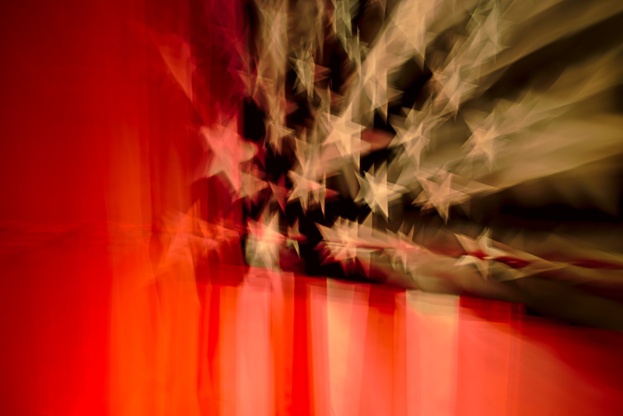 flag stars blur free photo