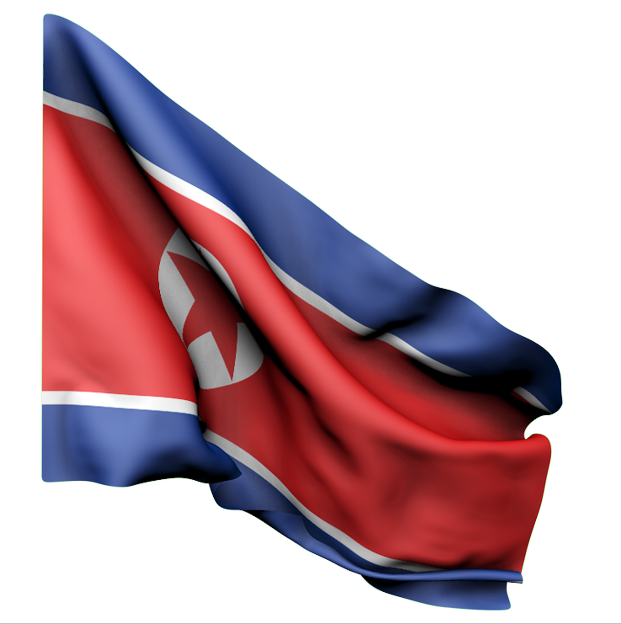 flag north korea red free photo