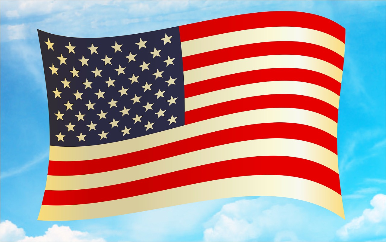 flag american america free photo