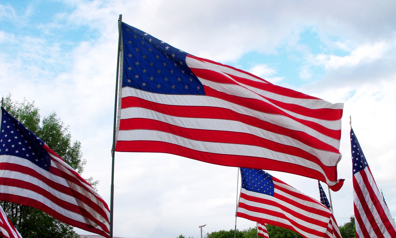 flag memorial day 4th of july free photo