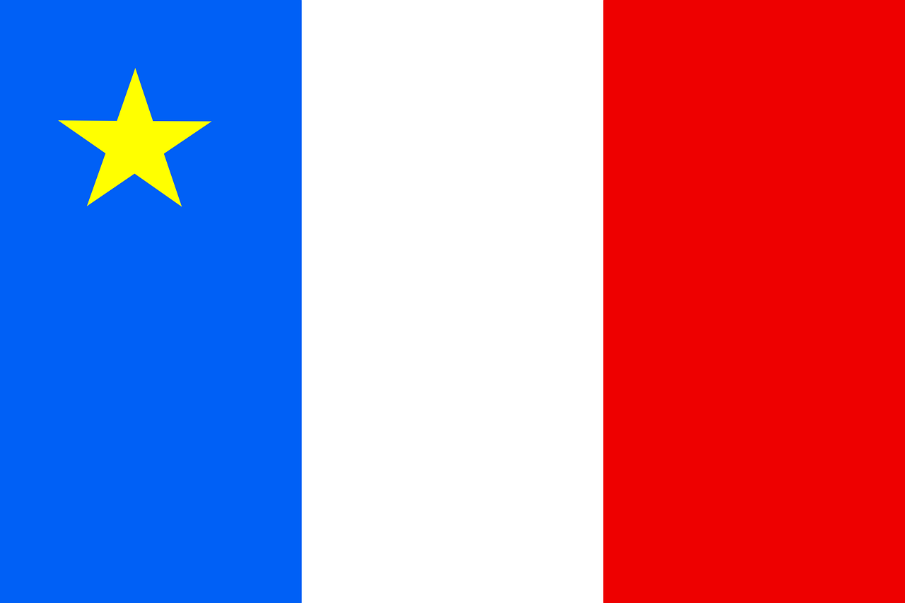 flag acadia new france free photo