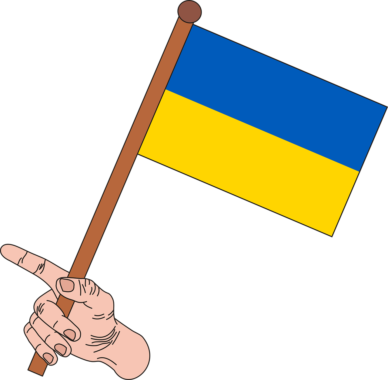 flag ukraine the flag of ukraine free photo
