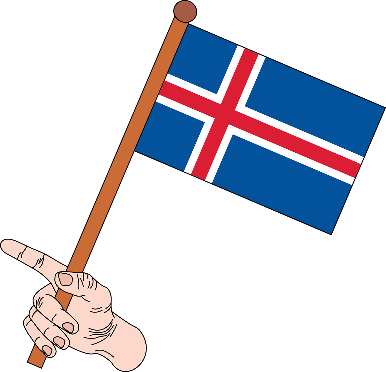 flag flag of iceland iceland free photo