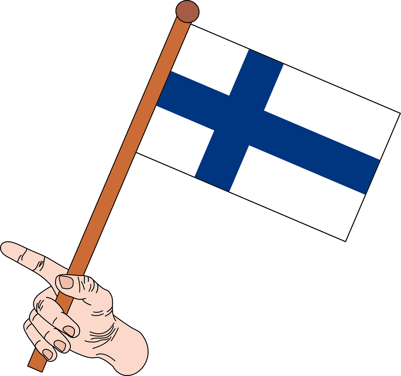 flag flag of finland finland free photo