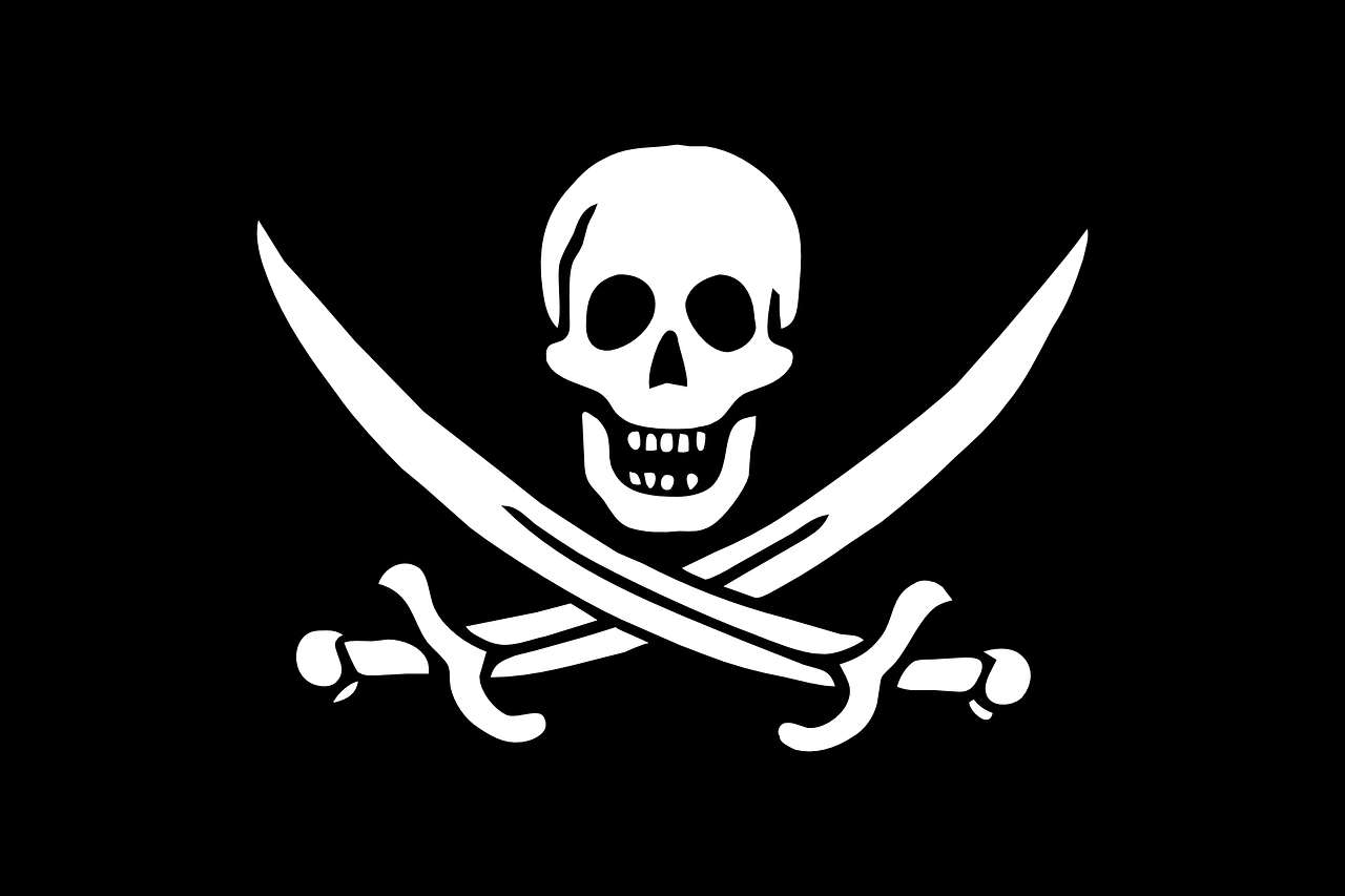 flag pirates logo free photo