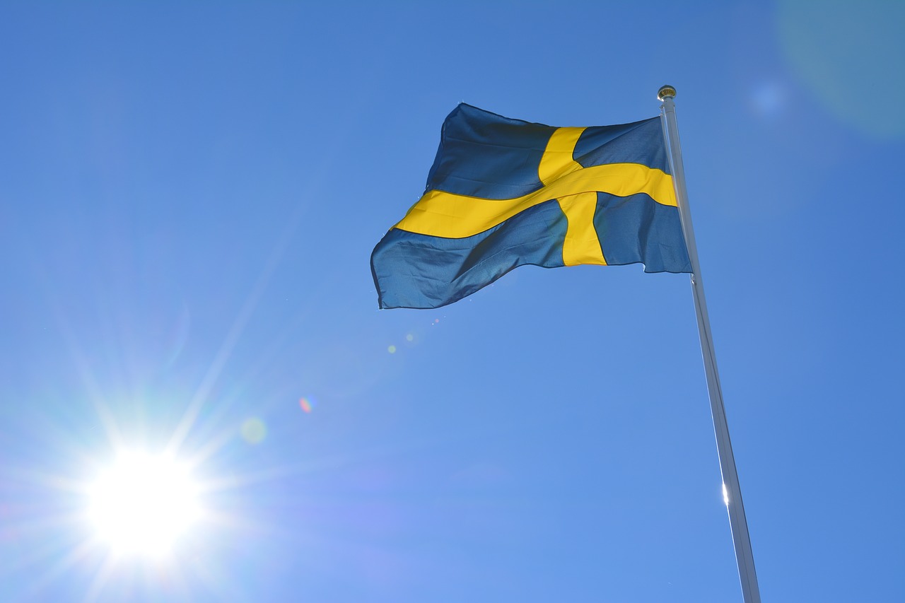 flag  sweden  swedish flag free photo