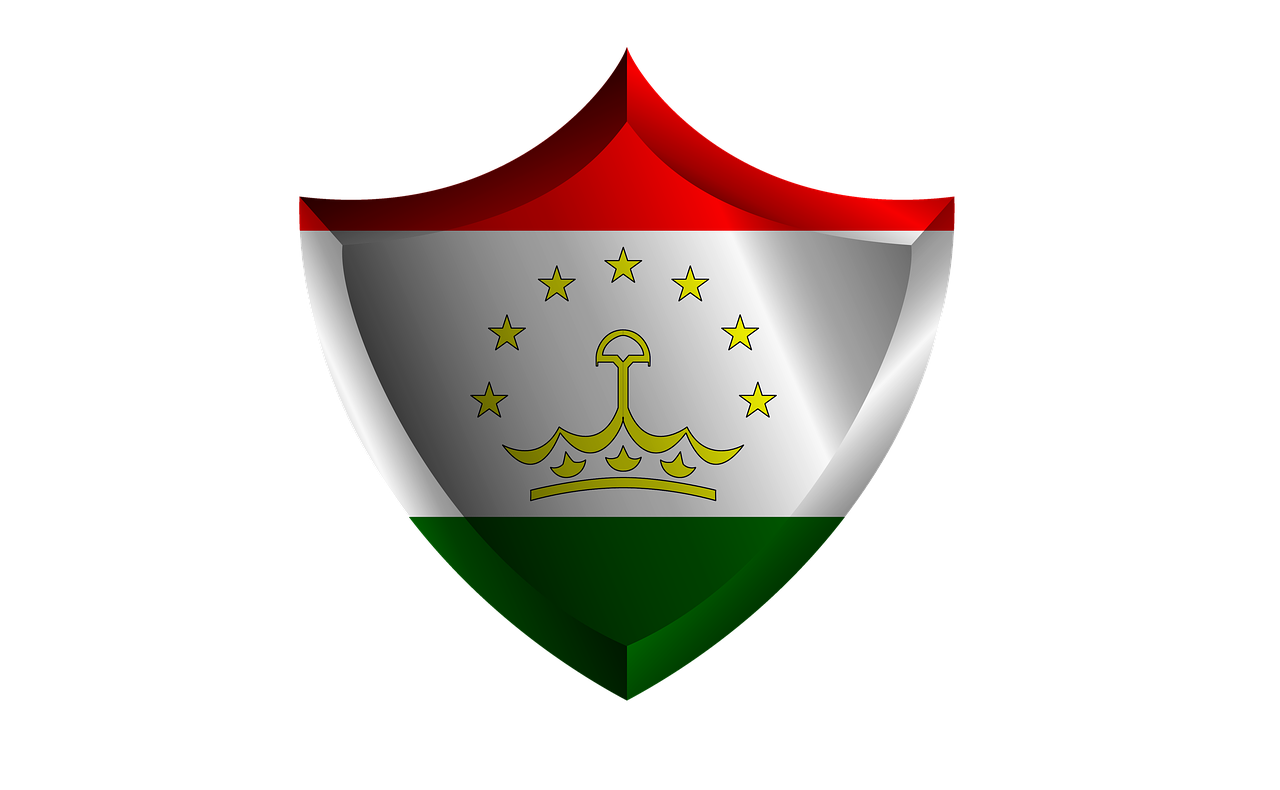 flag  shield  tajikistan free photo