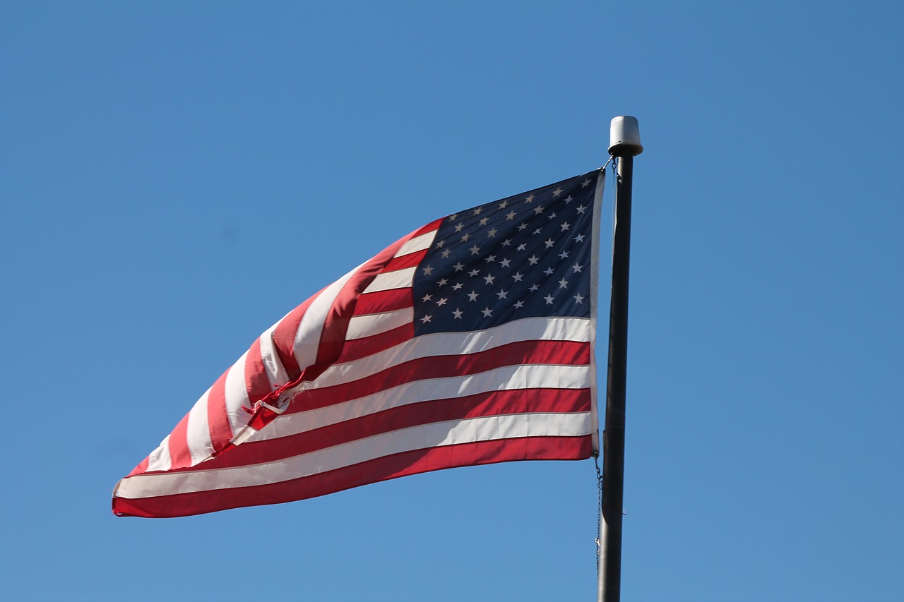 flag  waving  america free photo
