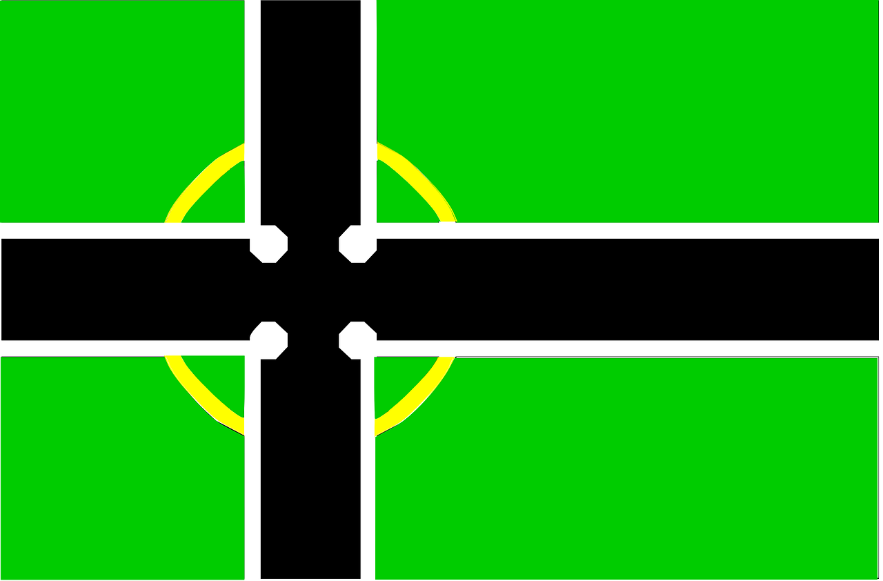 flag black green free photo