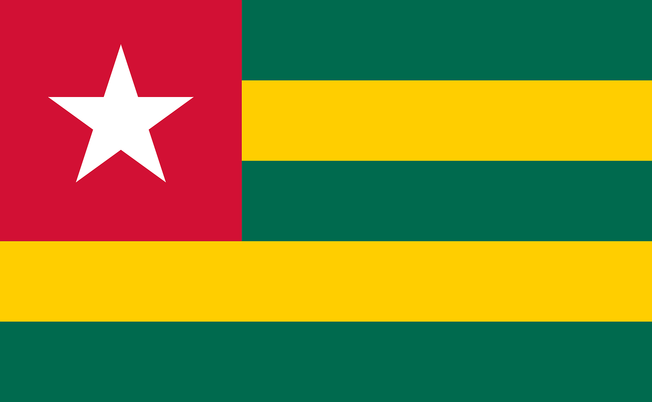 flag togo togolese republic free photo