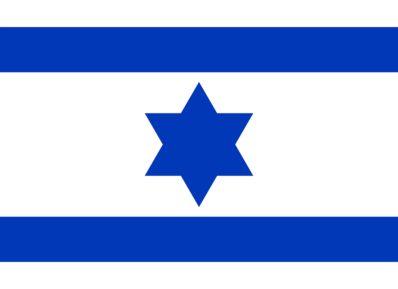 flag israel blue free photo