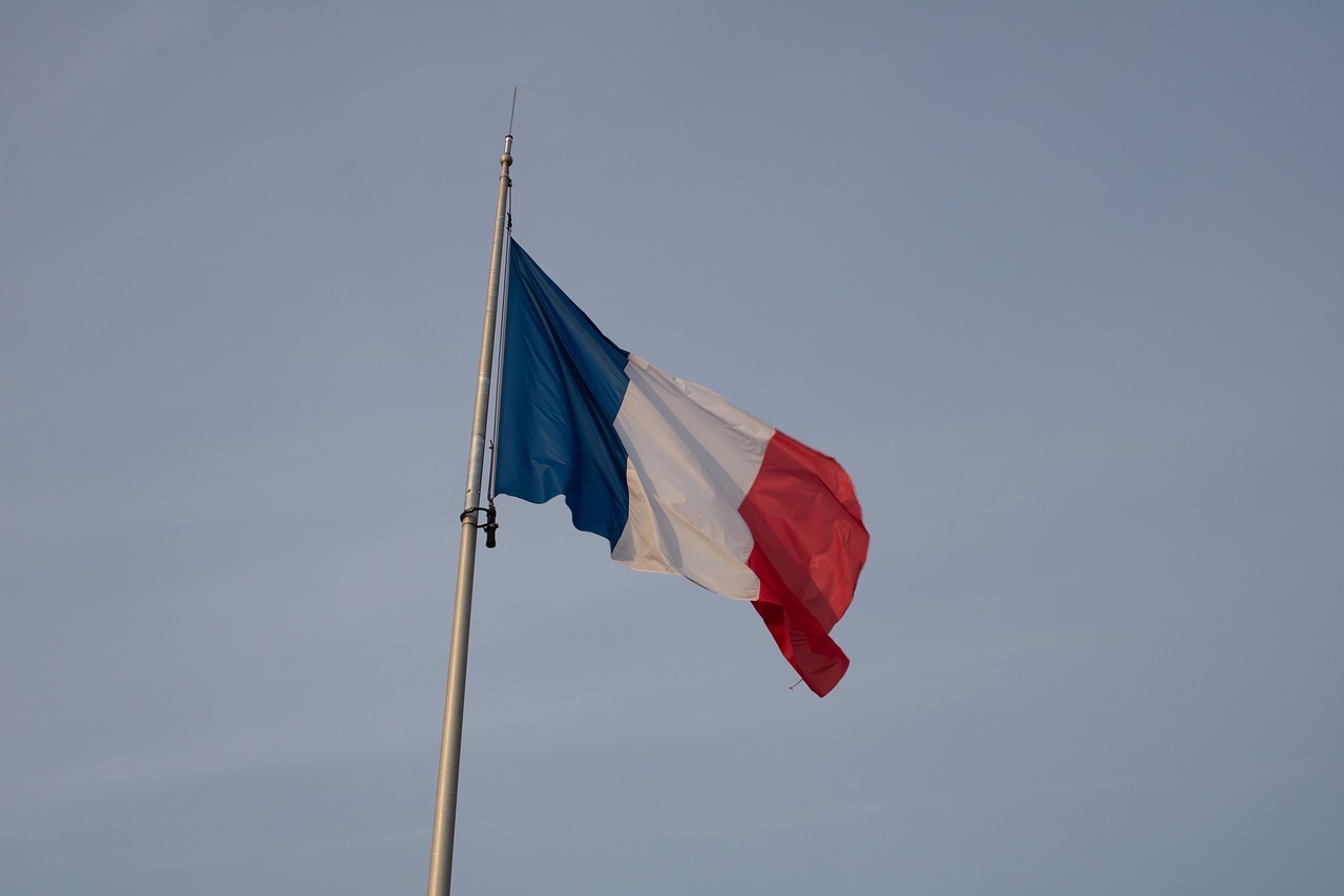 flag  france  paris free photo