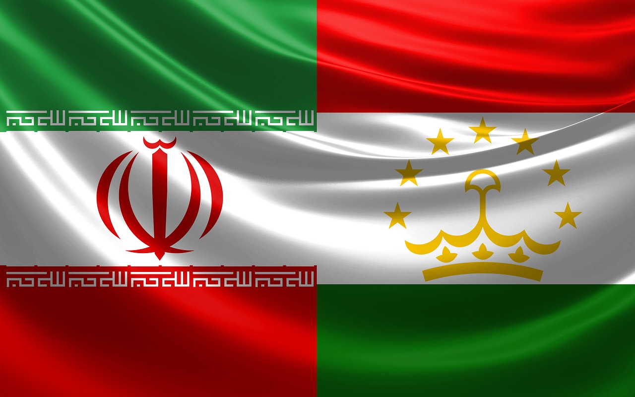 flag  iran  tajikistan free photo