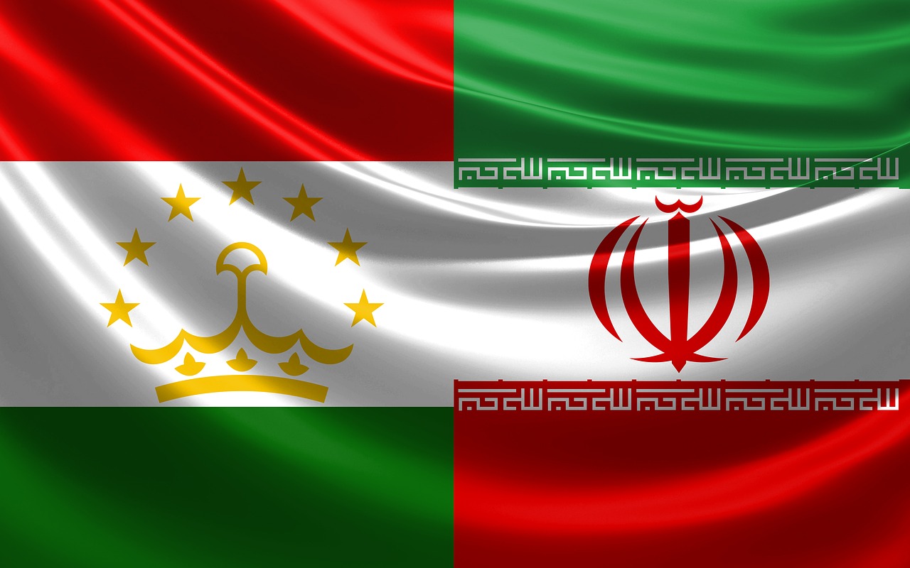 flag  iran  tajikistan free photo