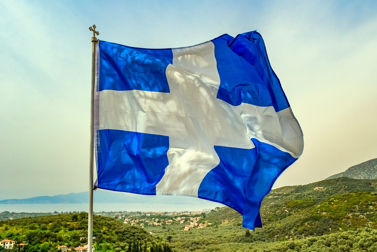 flag  greek flag  greece free photo