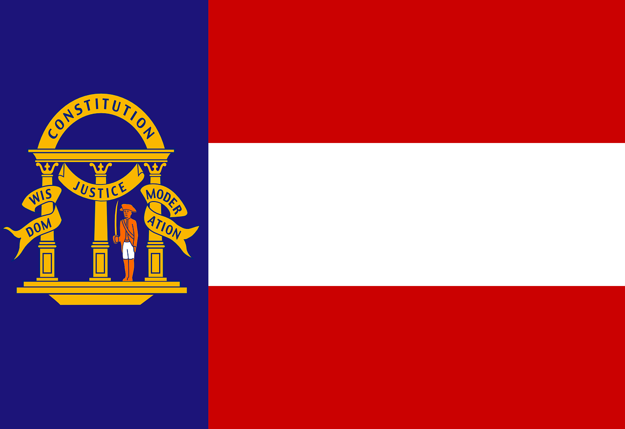 flag georgia state free photo