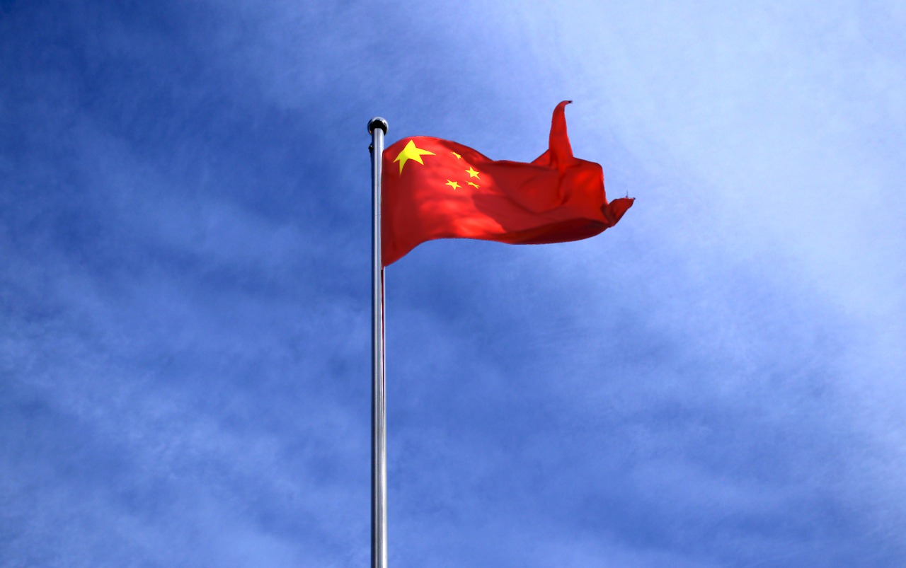 flag fly china free photo