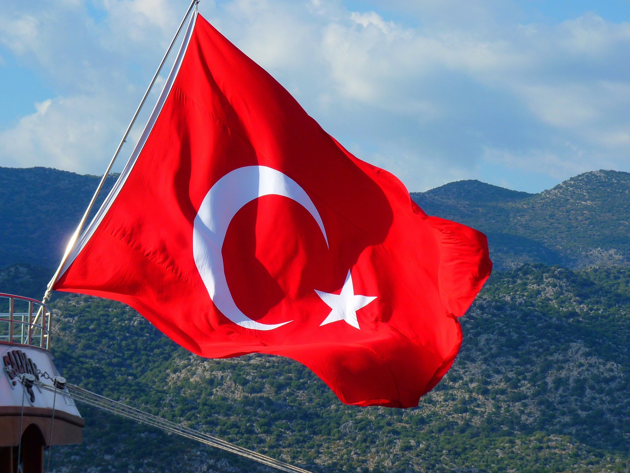 flag turkish turkey free photo