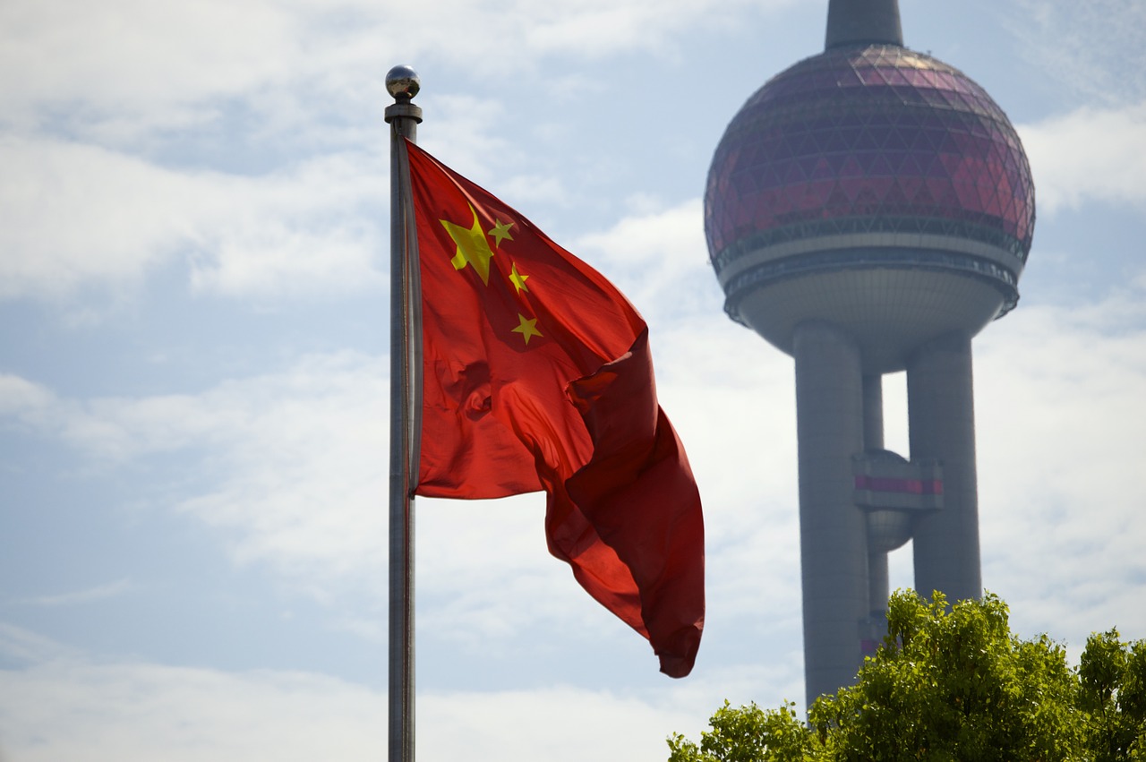 flag china shanghai free photo