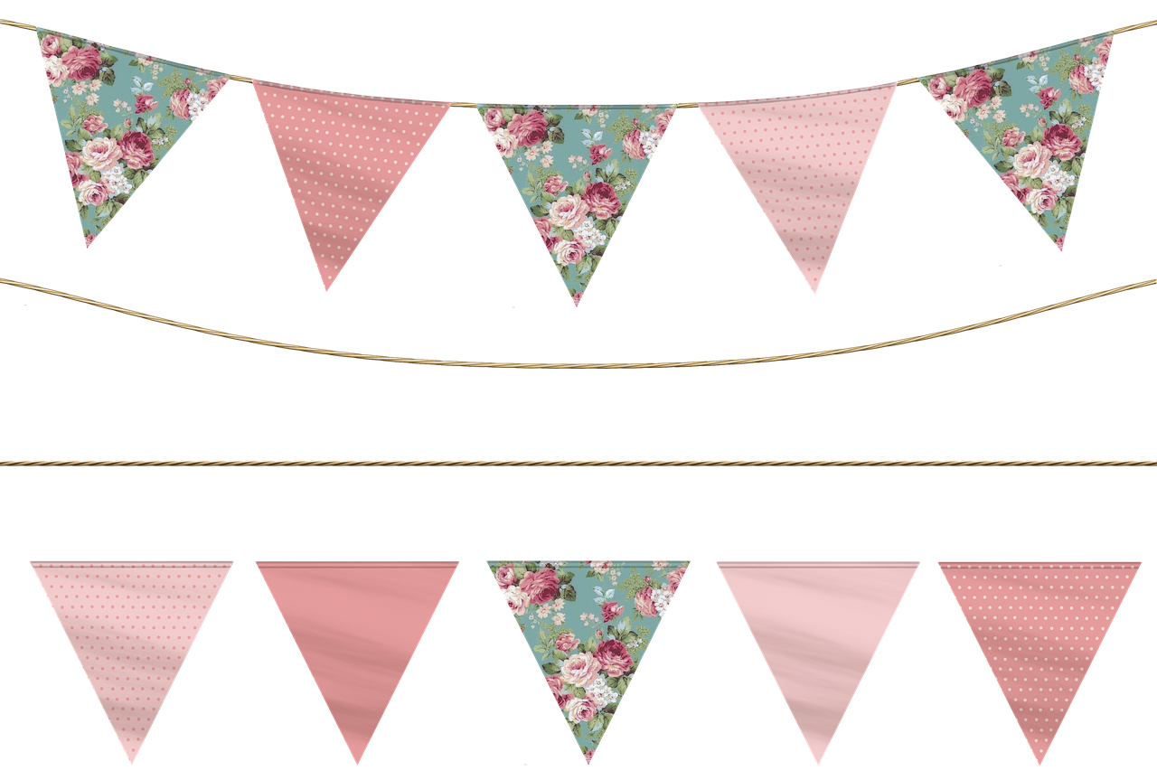 flag bunting party banner pennant garland free photo