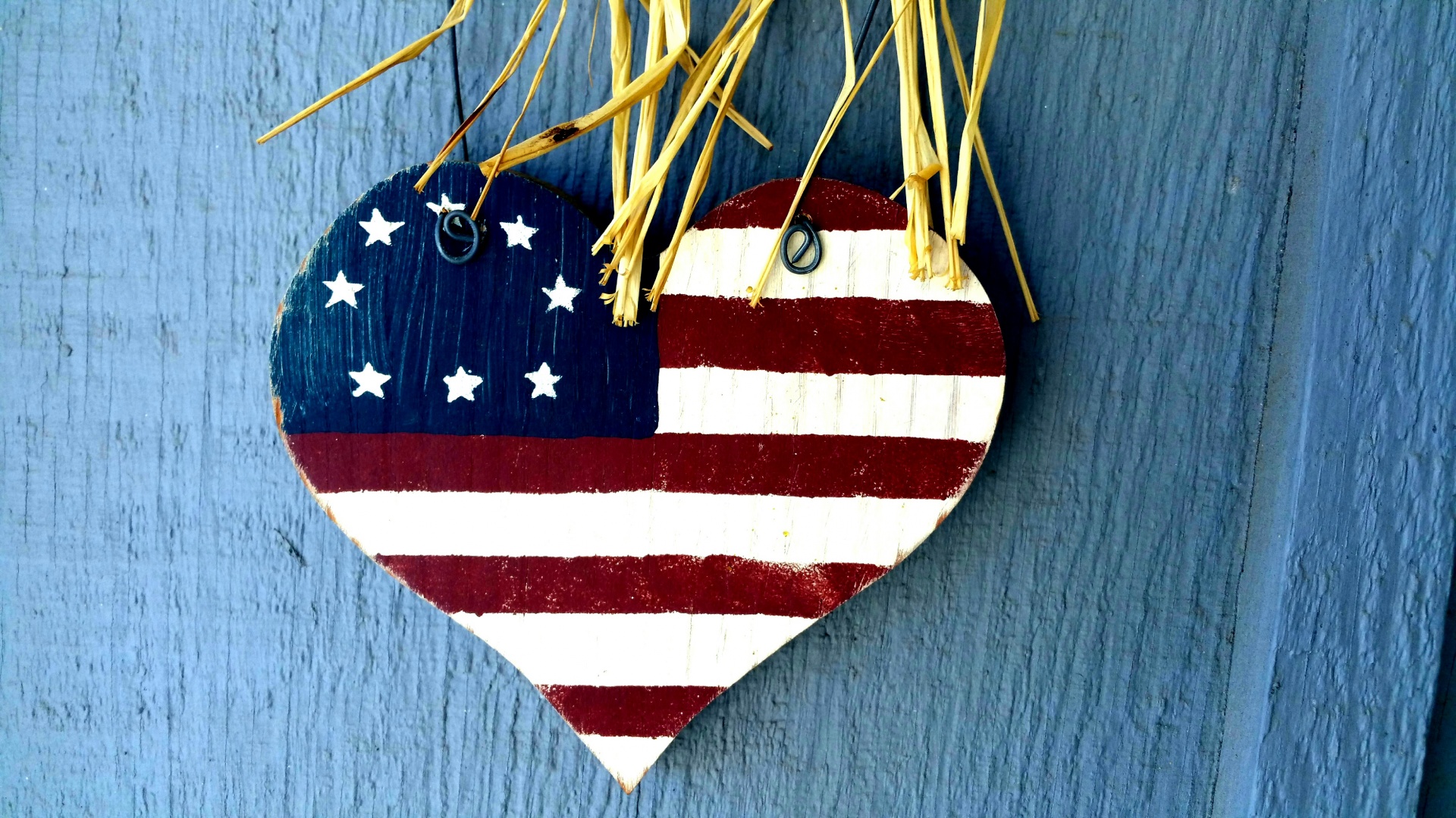 flag,usa,red,white,blue,wood,decoration,flag heart,free pictures, free phot...