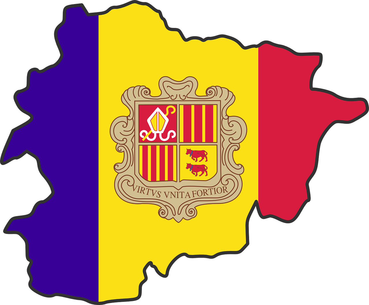 flag map,map,flag,coat,arms,andorra,principality,europe,free vector graphics,free pictures, free photos, free images, royalty free, free illustrations, public domain
