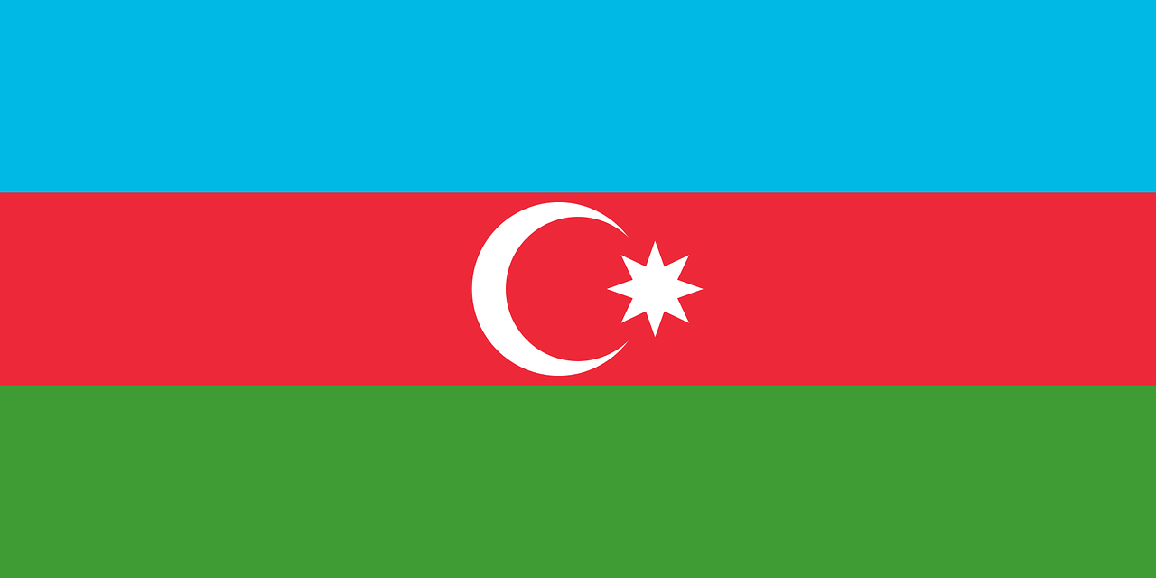 flag of azerbaijan national flag official free photo