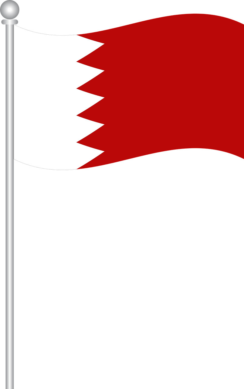 flag of bahrain bahrain flag free photo