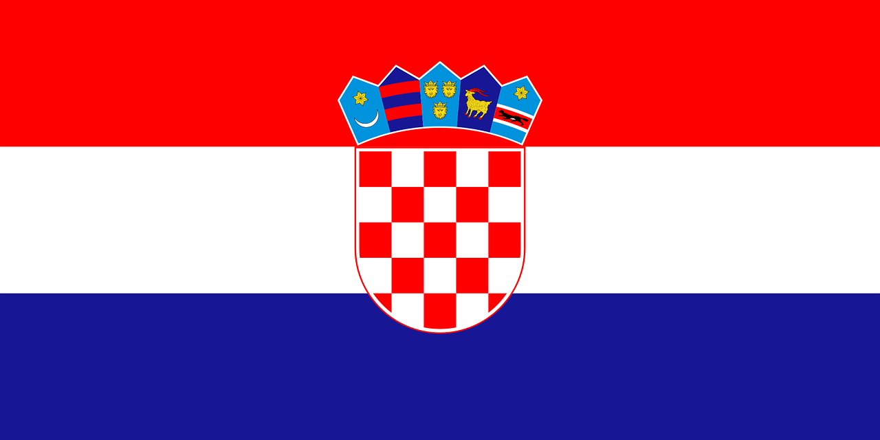 flag of croatia croatian coat of arms free photo