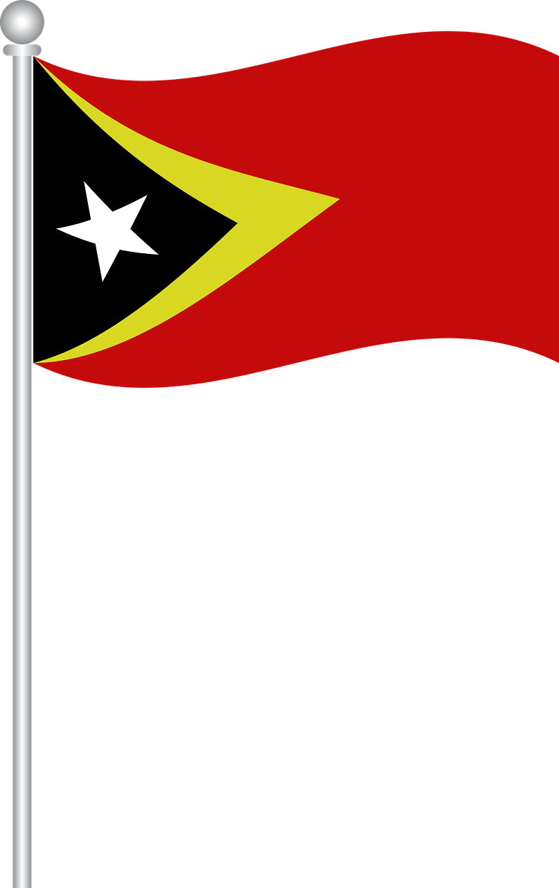 flag of east timor flag east timor free photo