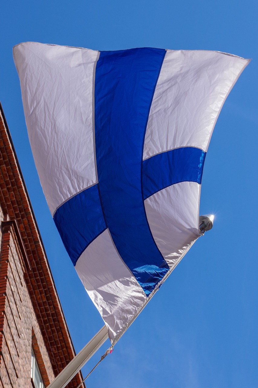 flag of finland  a day of celebration  independence free photo