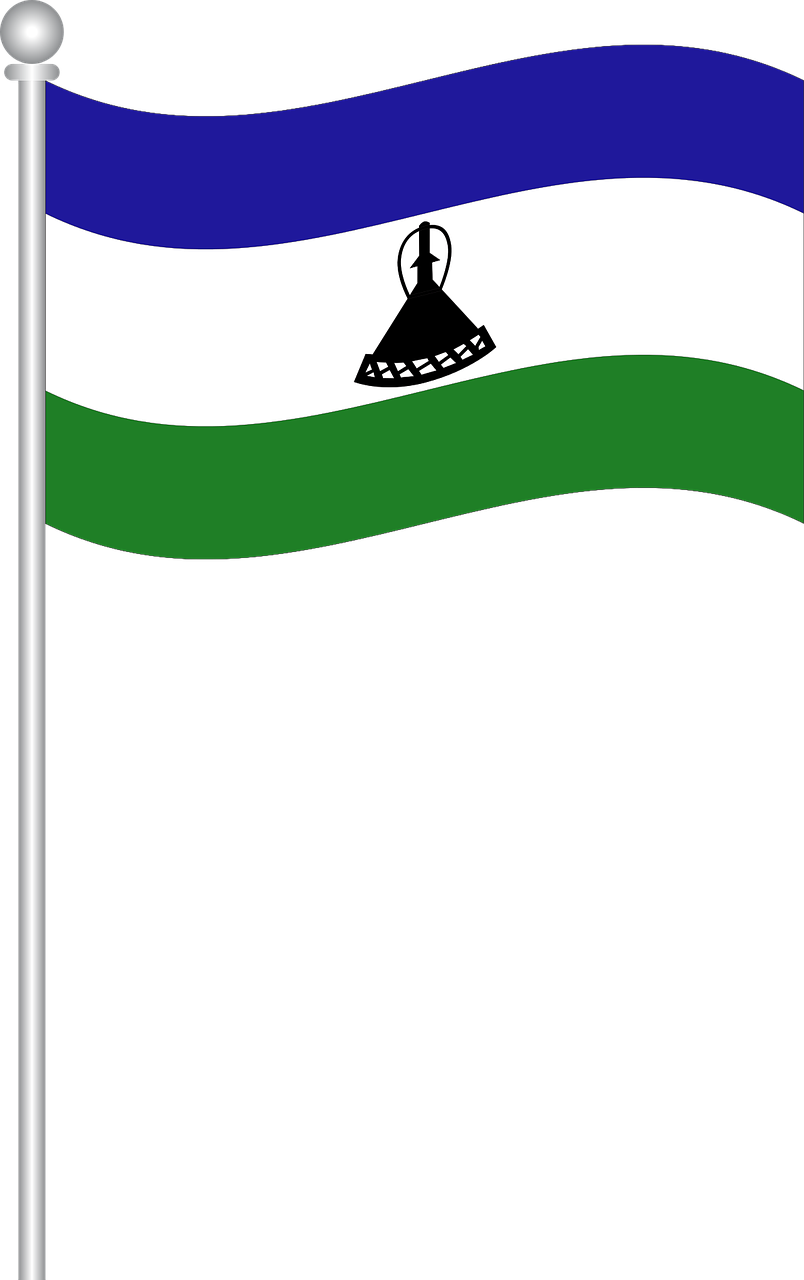 flag of lesotho flag lesotho free photo