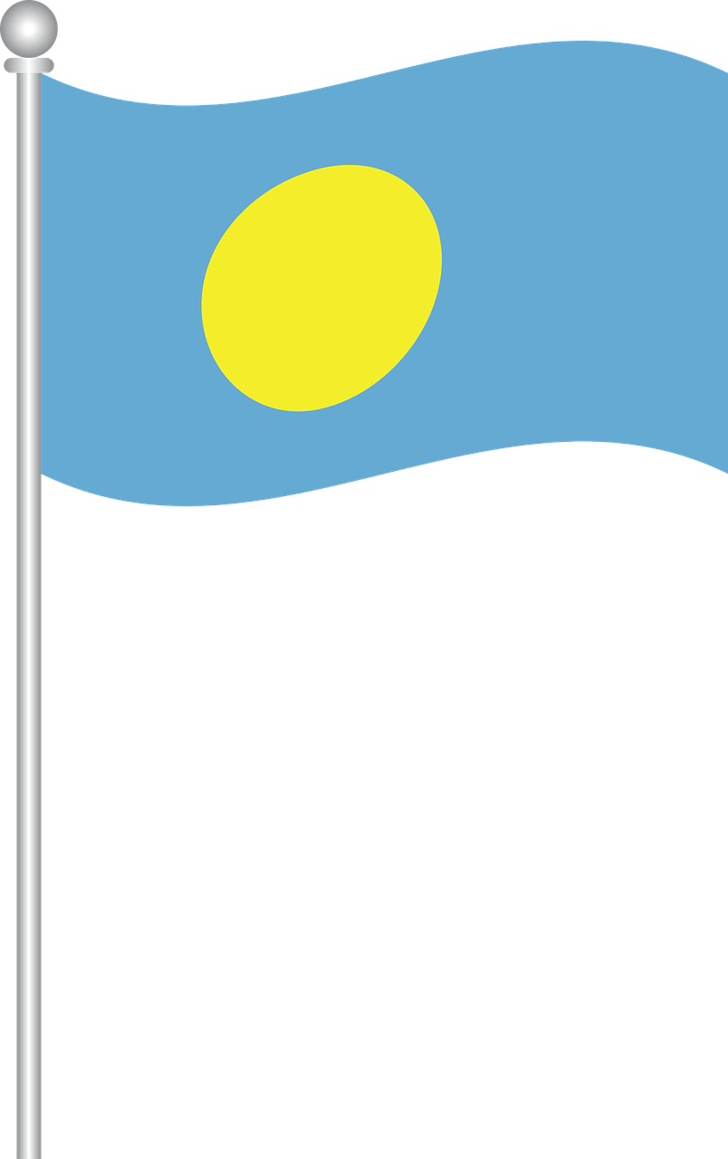 flag of palau flag palau free photo