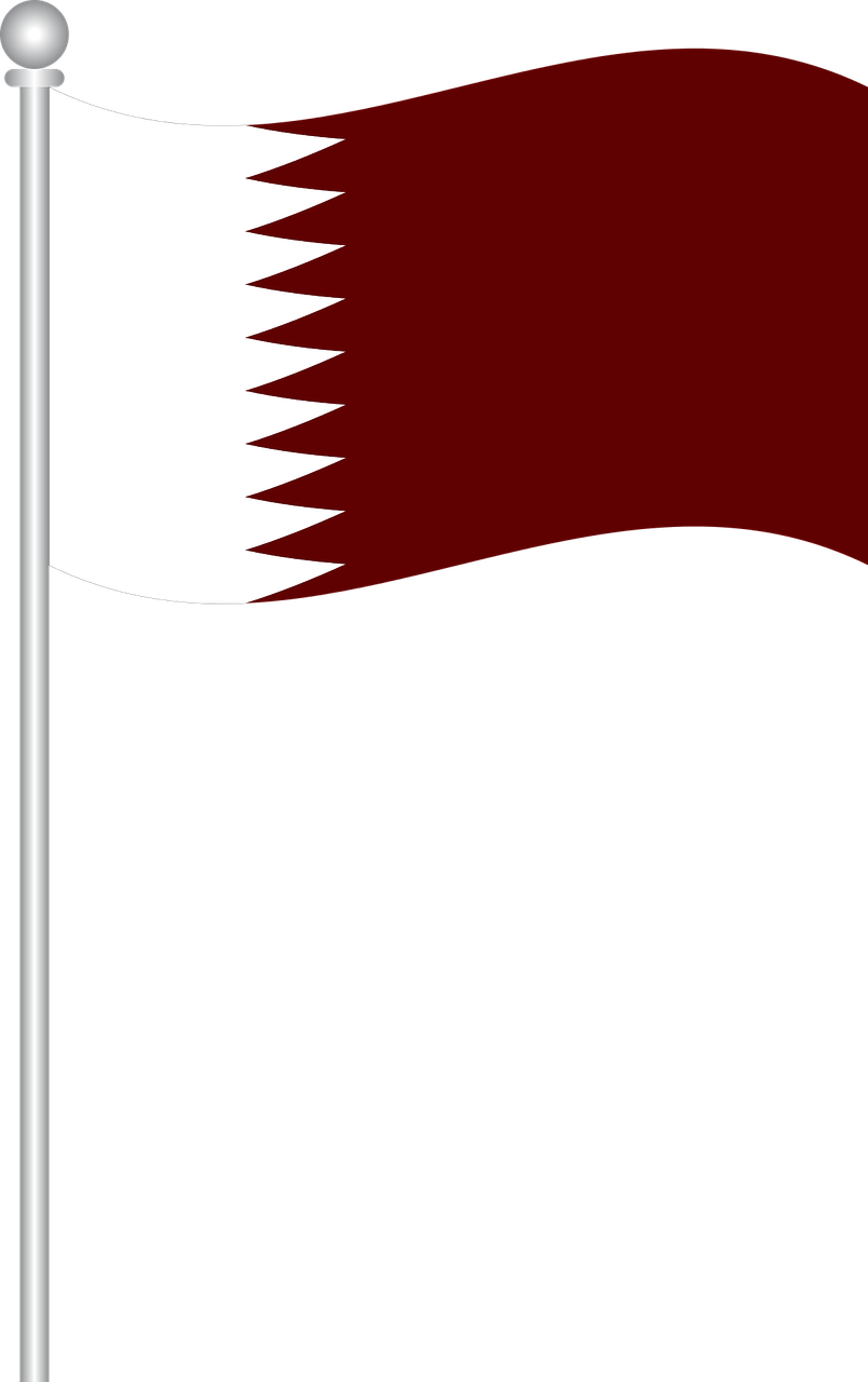 flag of qatar qatar flag free photo