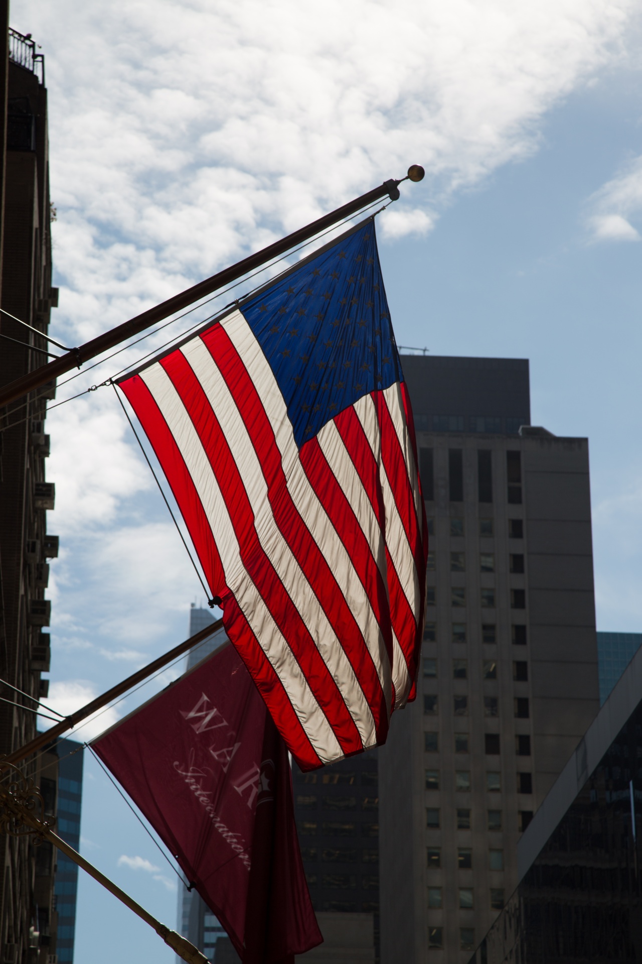 flag american waving free photo