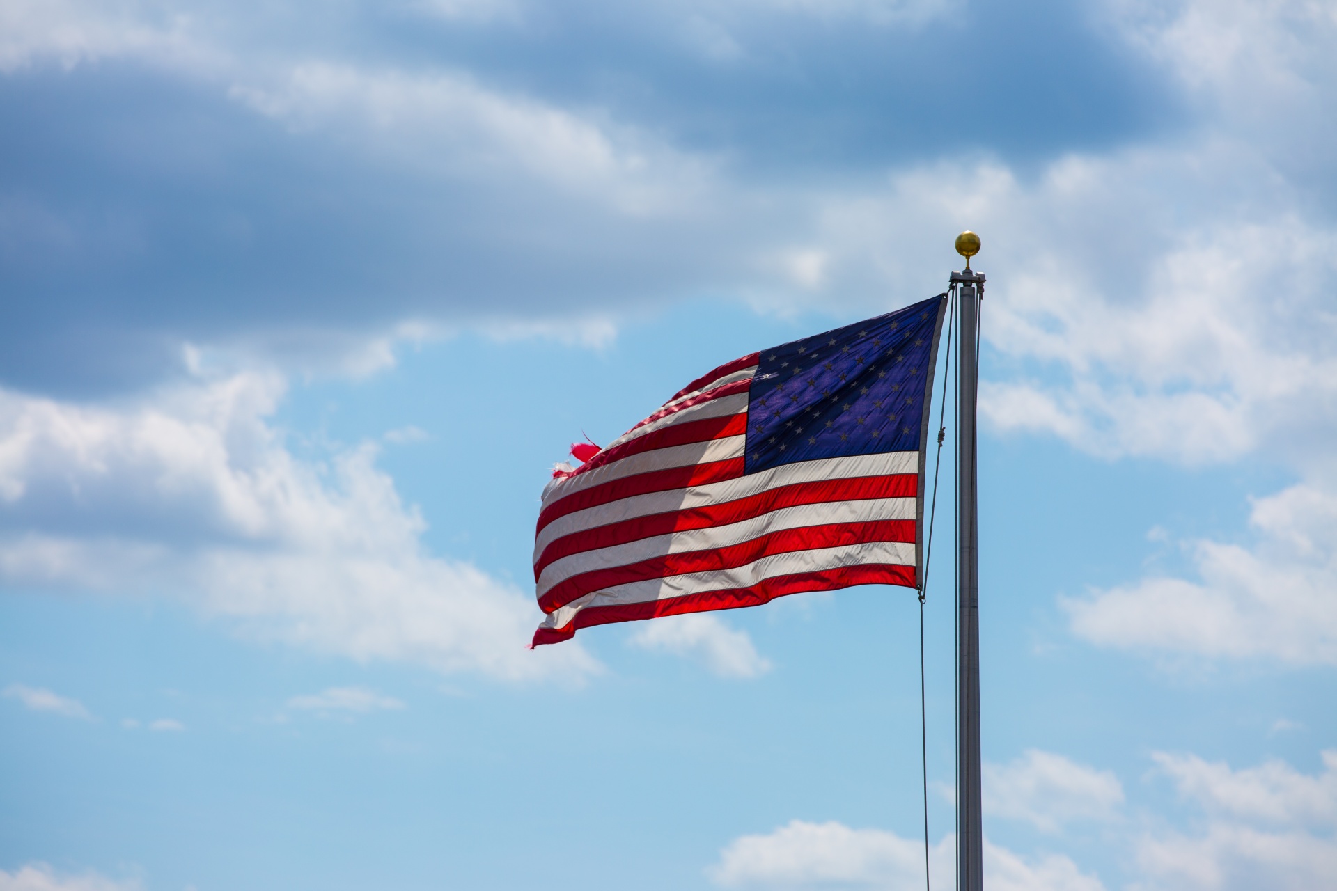 flag american waving free photo