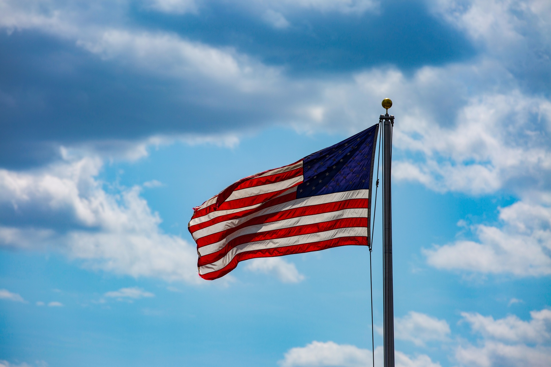 flag american waving free photo