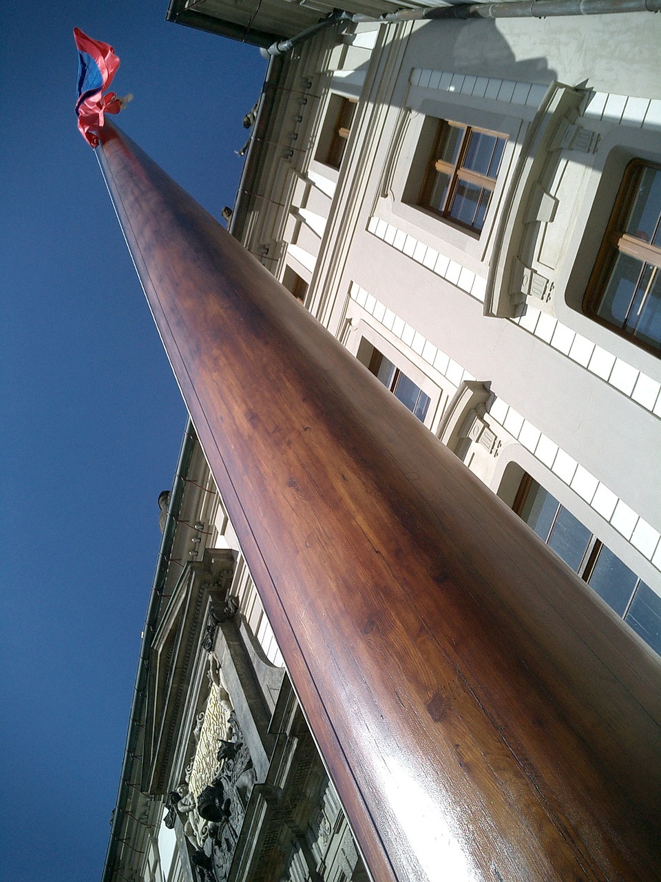 flag pole wooden flag pole flag free photo