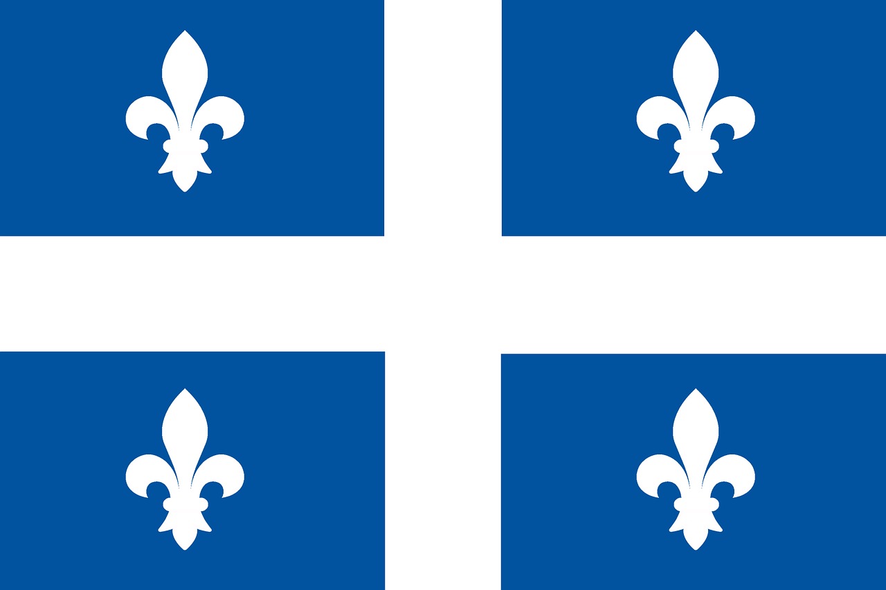 flag quebec flag national flag free photo