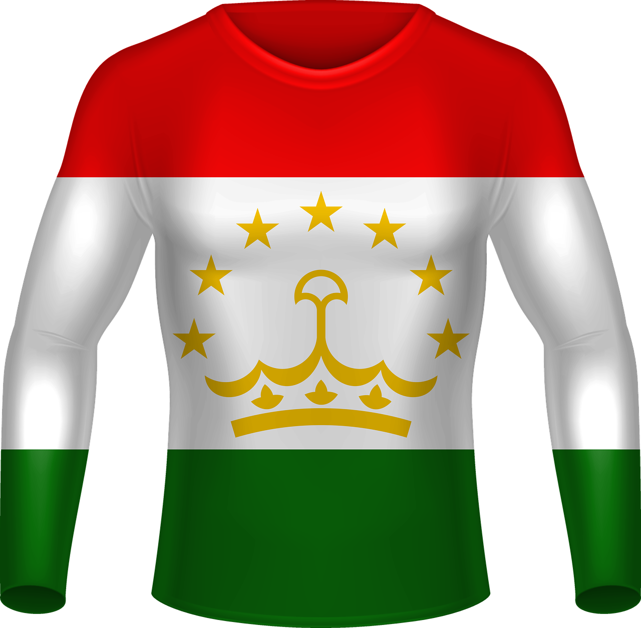 flag shirt  tajikistan  iran free photo