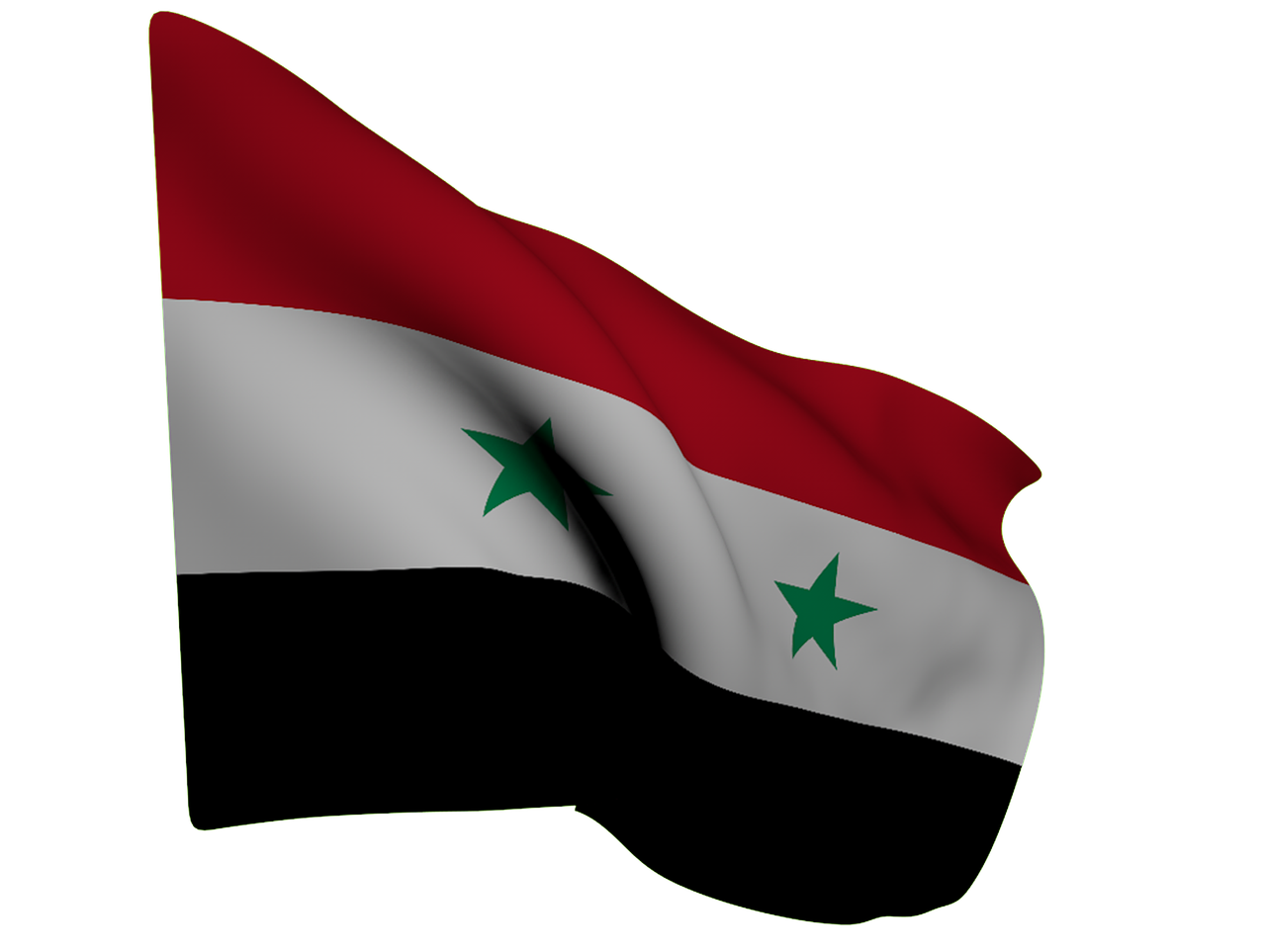 flag syria red white free photo