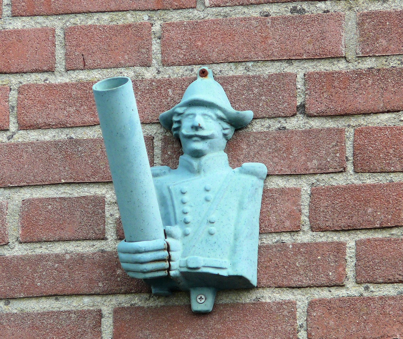 flagpole holder brass wall decoration free photo