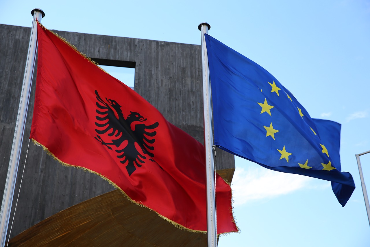 flags albania eu free photo