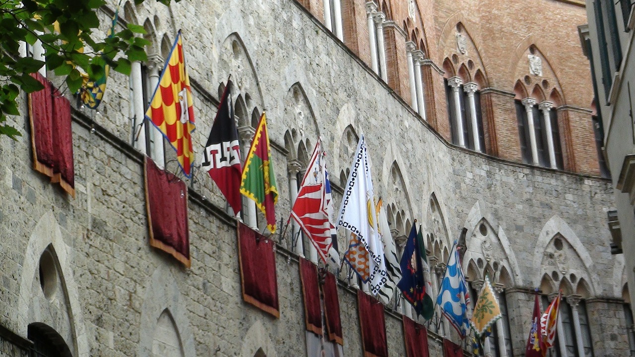 flags siena party free photo