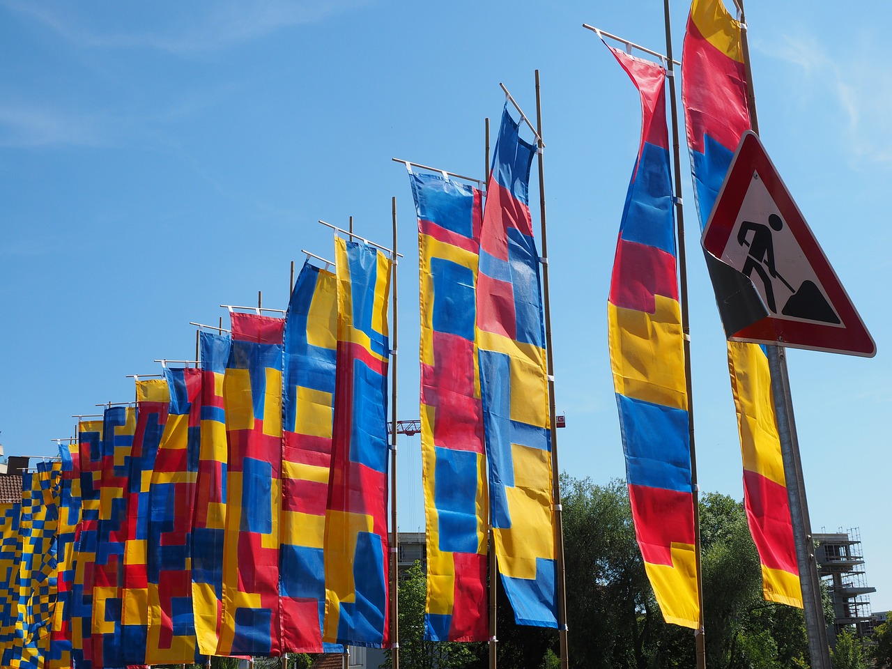 flags blow flutter free photo