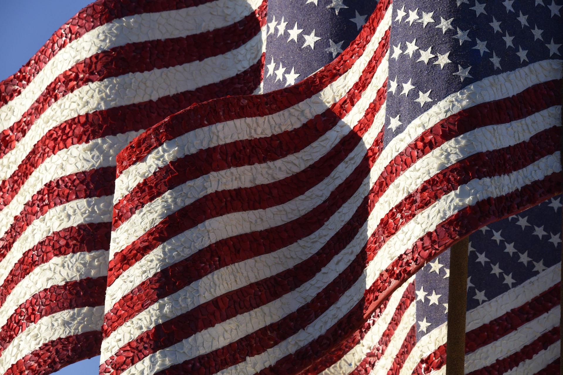 american flag floral patriotic free photo