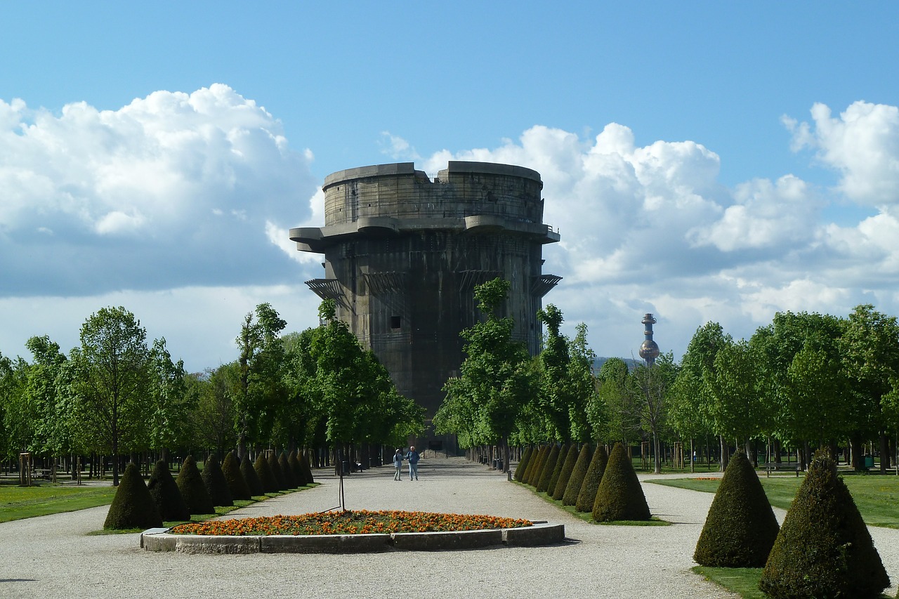 flakturm augarten vienna free photo