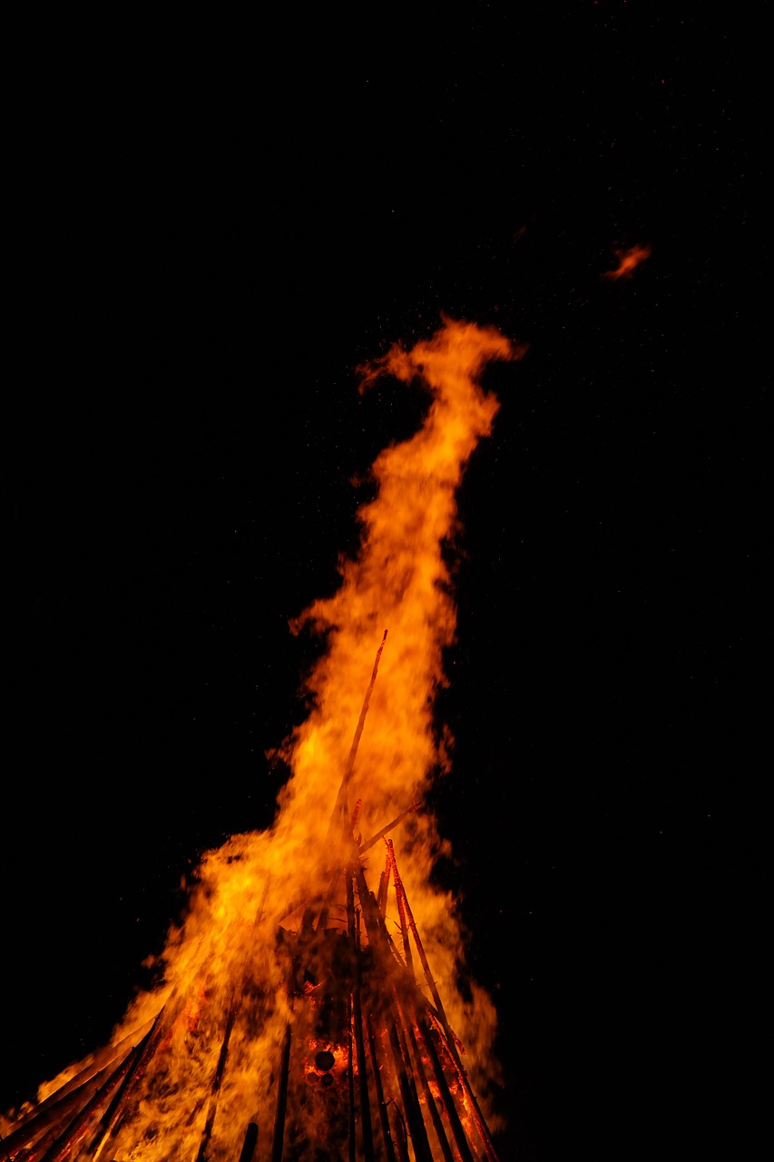 flame orange midsummer free photo
