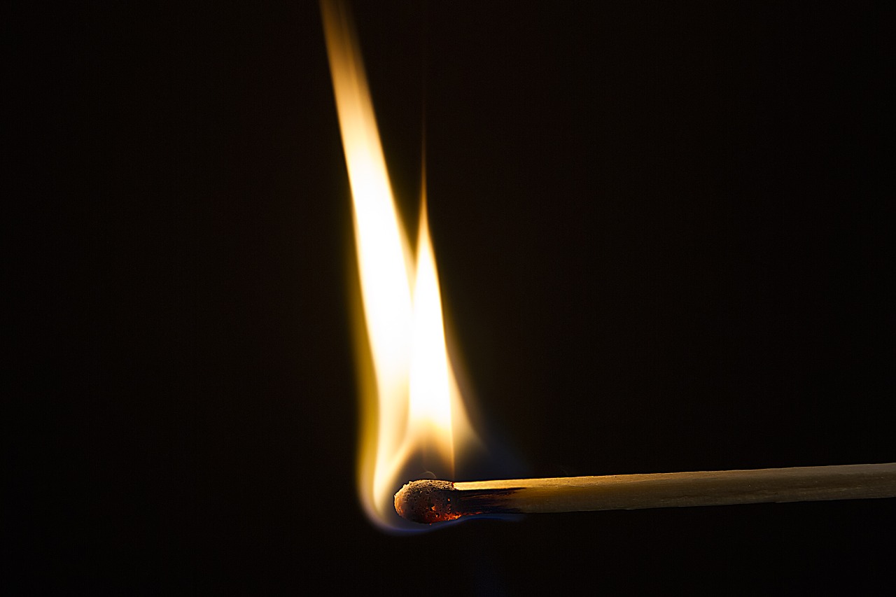 flame fire match free photo